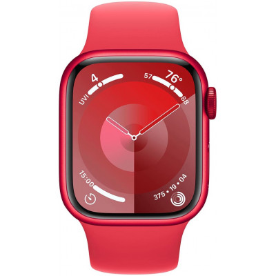 Apple Watch Series 9 41mm Red Aluminum Case with Sport Band